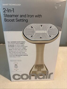Conair 2-in-1 Steamer and Iron with Boost Setting - Gold